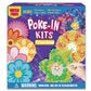 ATFUNSHOP 8 Packs Poke in Crafts Art Kits Flower Bouquets, Mess Free Kids Paper Craft Kits Activity, 4 5 6 7 8 9 Years Old Girl
