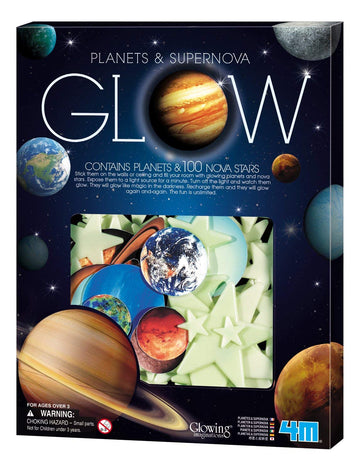 4M Glow In The Dark Planets & Supernova - Astronomy Space Stem Toys Gift Room Décor For Kids & Teens - Diy Room Decorations For Kids, Boys & Girls Ages 3+