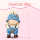 17cm Doll Clothes Labubu Clothes for 6.7inch(17cm) Dolls enhanced Doll Outfit with Hat and Accessories(Clothes Only) (Blue)