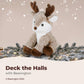Bearington Collection Reiny Christmas Reindeer Plush Toy - 11.5" Soft Stuffed Animal for Kids and Teens, Scruffy Fur