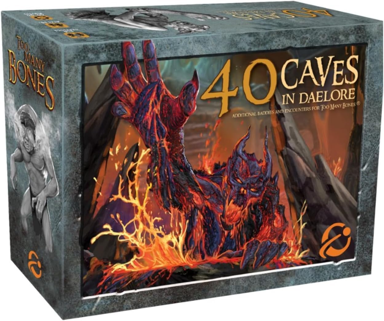 Chip Theory Games Too Many Bones: 40 Caves In Daelore Dice-Builder Roleplaying Game Expansion Strategic Fantasy Rpg Game Accesso