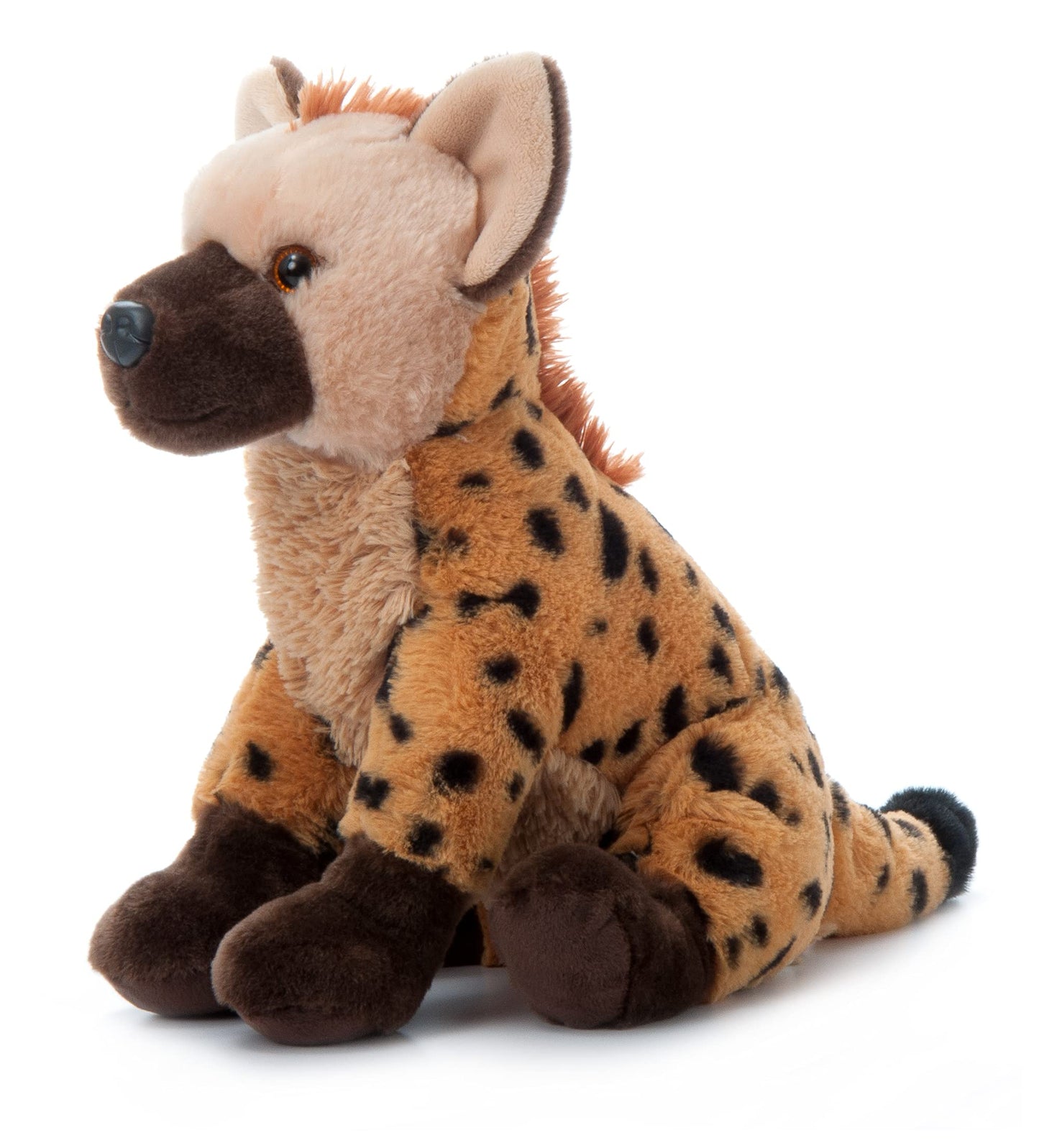 The Petting Zoo Hyena Plush Toy - 12 Inch Recycled Fabric Stuffed Animal for Kids, Model 420315