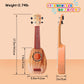 Yoloplus+ 17 Inch Kids Ukulele Guitar Toy 4 Strings Mini Children Musical Instruments Educational Learning Toy For Toddler Beginner Keep Tone Anti-Impact Can Play With Picks/Strap/Primary Tutorial