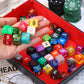 Skylety 100 Pieces Polyhedral Dice Set with Black Pouch Polyhedral Dice Compatible with RPG MTG Table Games Multi Colored Assort