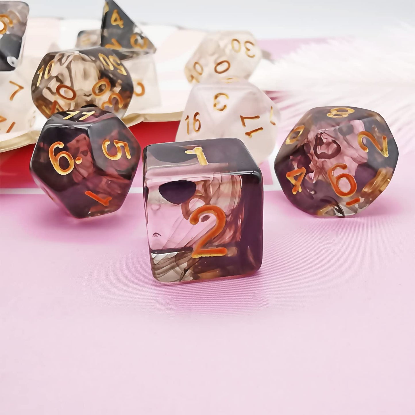 DND Dice Set 2 Pack Polyhedral D&D Dice Gorgeous Dice for Dungeons and Dragons Dices Goblin DND Role Playing Games and Table Gam