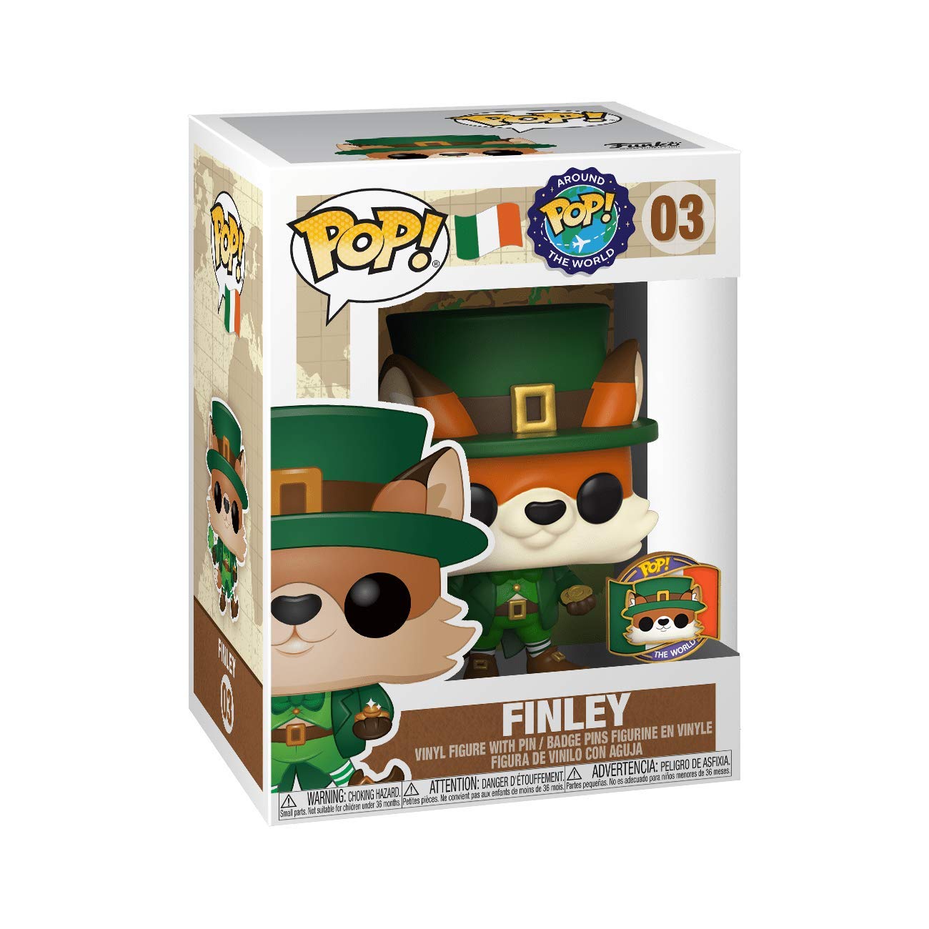 Funko POP! Finley (Ireland) Vinyl Figure with Pin - Multicolor Exclusive #03