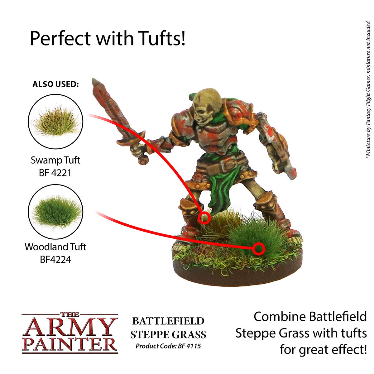 The Army Painter Battlefield: Steppe Grass Basing, 150 Ml-For Miniature Bases & Terrains -Scenics Static Grass, Model Terrain Gr