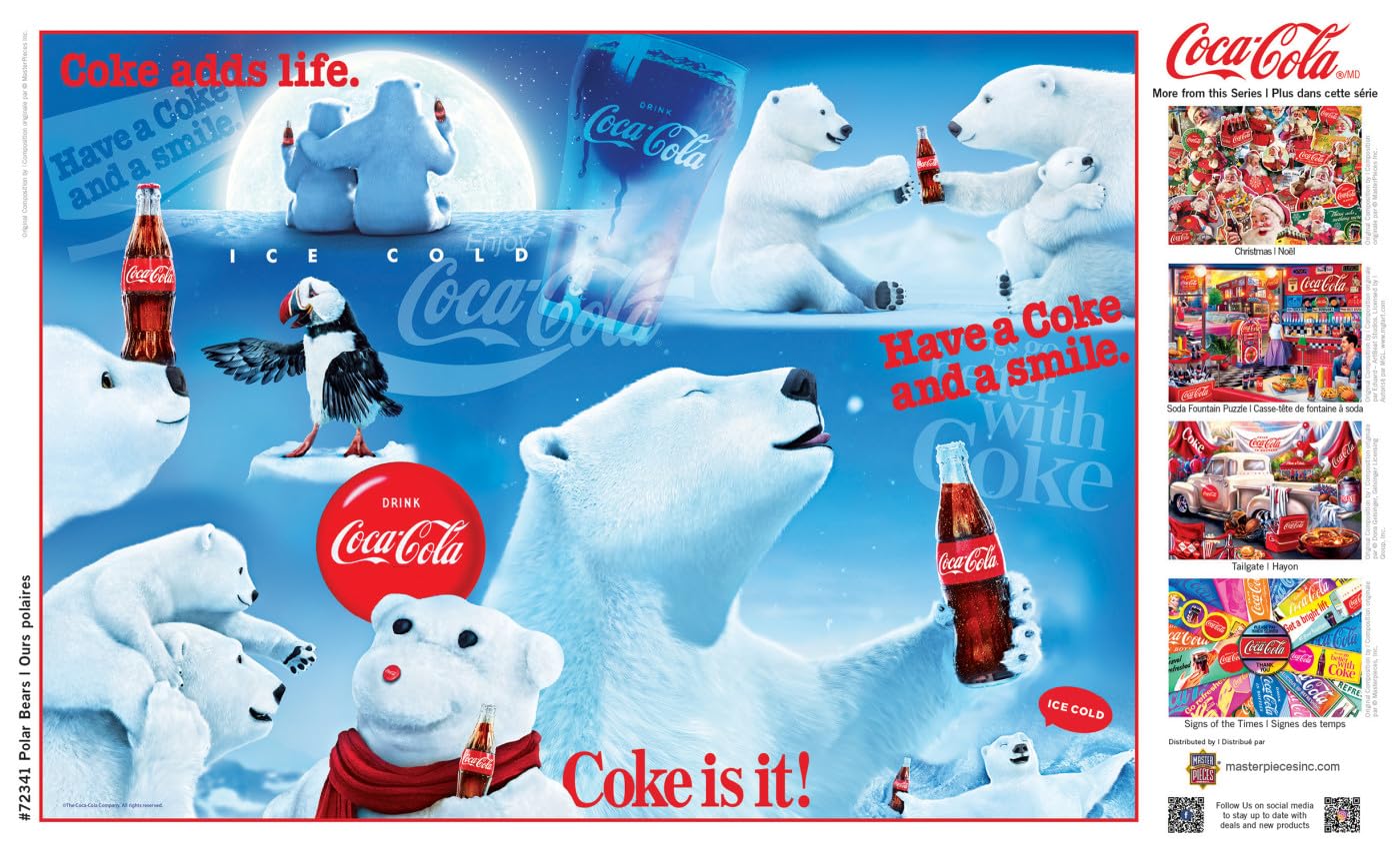 Coca-Cola Polar Bears 1000Pc Puzzle