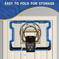 Hyes Mini Basketball Hoop Indoor With Scoreboard/Led Light, Glow In The Dark Door Basketball Hoop, Basketball Toy Gifts For Kids