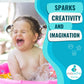 Caaocho Pure Natural Rubber Bath Toy - Mele The Sea Turtle Baby Toy - Hole Free Bath Toys, Bpa Free Bath Toys For Infants, Witho