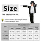 Actlati Kids Dance Star Costume Boys 80S 90S Pop Stage Halloween Cosplay Set For Hip Hop Disco Role Play Kits 4-9 Years