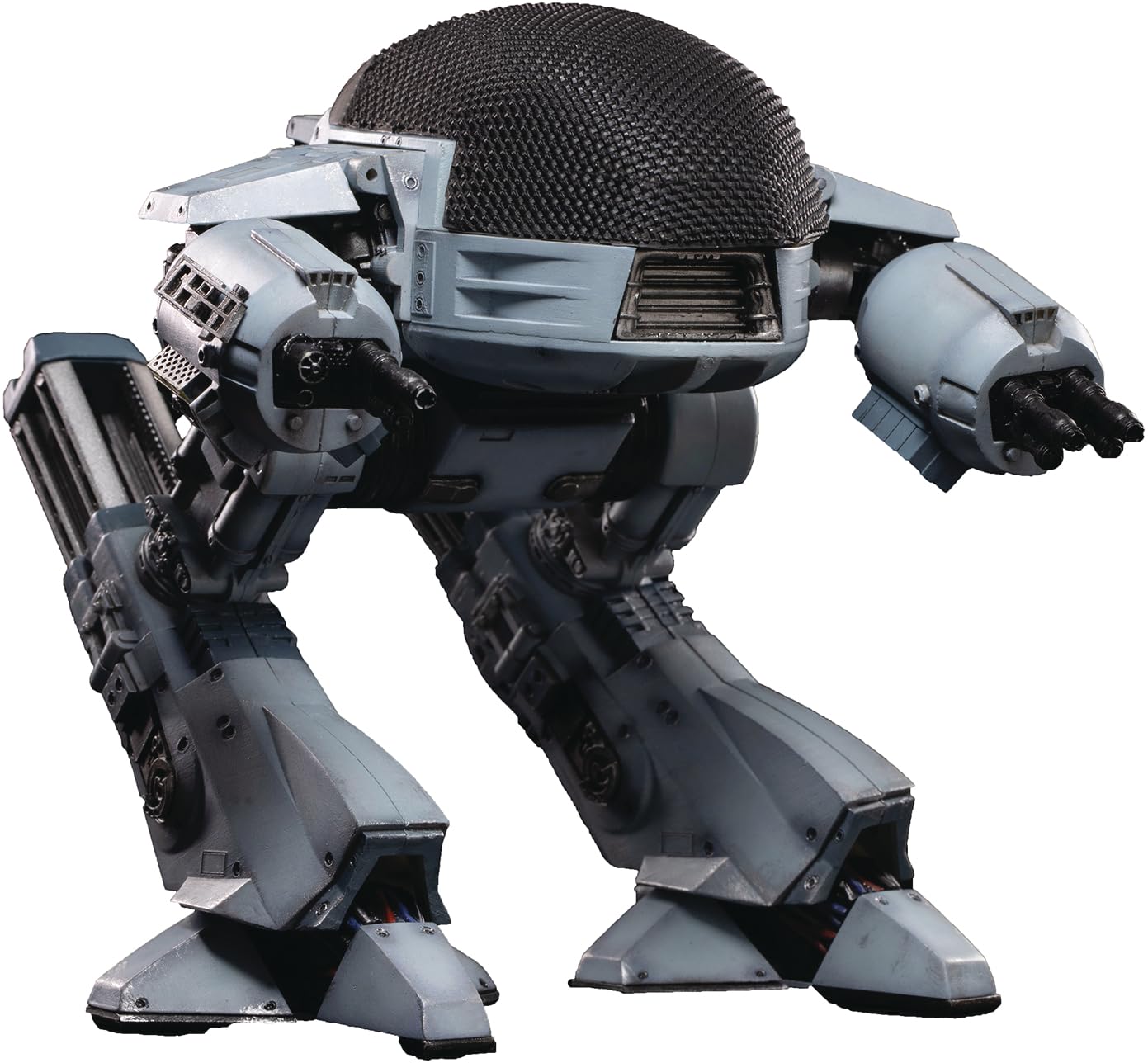 Hiya Toys Robocop ED209 Action Figure 1:18 Scale Multicolor with Sound, Model LR0077, PVC Material