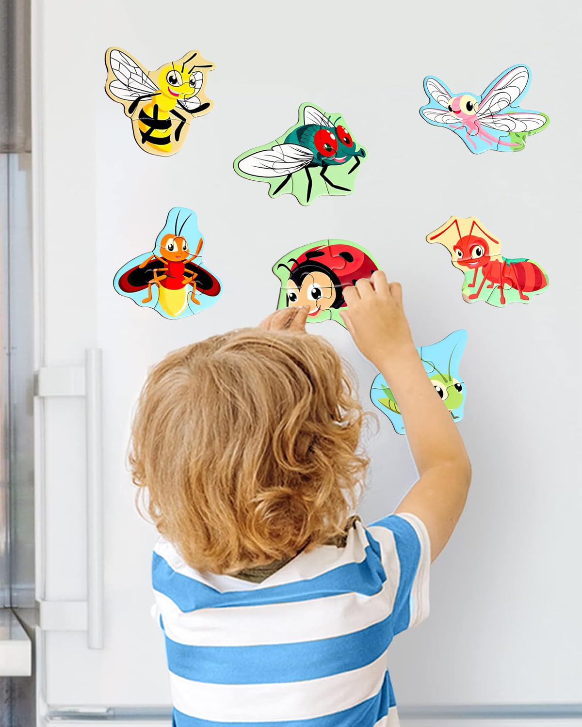 Magnetic Puzzles For Toddlers 1-3, Travel Puzzles For Kids Ages 2-4, Animal Activities Toy Wooden Jigsaw Puzzles Book For Boys &