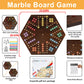 Extra Large Wahoo Board Game Wooden Original Board Game 2 Side Painted Fast Track Game For 4 Player And 6 Player With 30 Marbles