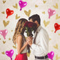 TONIFUL 30Pcs 10 Inch Heart Balloons Valentines Day Red Pink Hot Pink Heart Shape Foil Mylar Balloons Decoration for Valentines