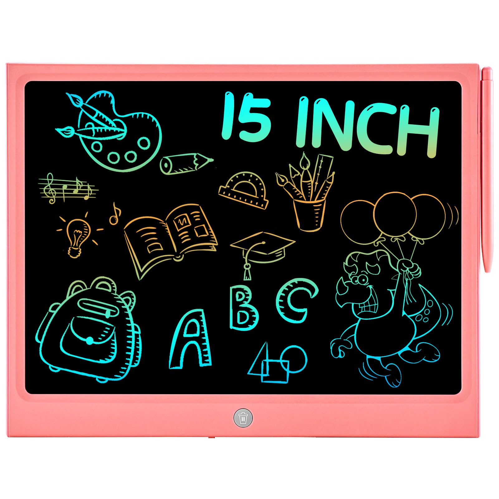 Large Tablets 15 Inch Lcd Writing Tablet, 15 Inch Large Colorful Screen Doodle Board Doodle ...