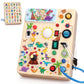 Iabedi Dinosaur Busy Board,Montessori Toys For 1-3 Years Old, Wooden Toddler Toys, Sensory Travel Toys, Ideal Gift For 1+ Year O