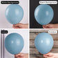 Partywoo Light Grey Blue Balloons, 142 Pcs Boho Blue Balloons Different Sizes Pack Of 18 Inch 12 Inch 10 Inch 5 Inch Pale Blue Balloons For Balloon Garland Balloon Arch As Party Decorations, Blue-F55