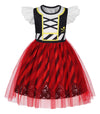Henzworld Girls Pirate Costume For Halloween Cosplay Kids Pirate Costume Birthday Party Role Play Outfits Buccaneer Dresses 4T 5