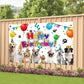 Duftgu Dog Birthday Backdrop, Polyester, 70.8 X 47.2 Inch, Includes Backdrop Banner And 20 Feet Long String, For Home Indoor Out