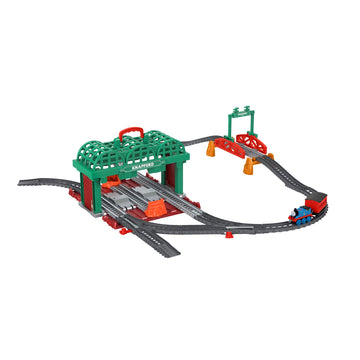 Thomas & Friends Knapford Station Train Set Track With 2 In 1 Playset And Storage Case For Preschoolers 3 And Older