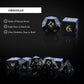 UDIXI Stone DND Dice Set, 7PCS Gemstone Dice Natural Stone Dice Set with Gift Case for Dungeons and Dragons Role Playing Game an