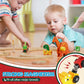 Lehoo Castle Wooden Train Set, Dinosaur Wooden Train Track Set, Wood Toy Train Set For Toddlers 2-4, Train Toys For Toddlers 3-5, Fits Thomas, Fits Brio, Fits Melissa And Doug