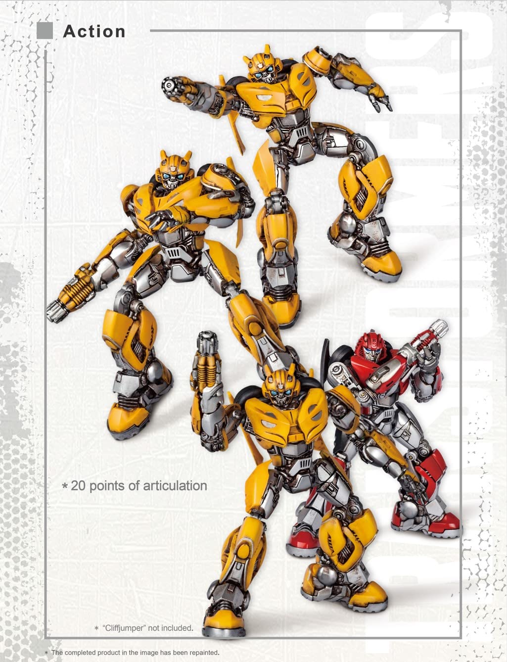 Transformers Bumblebee Figure Model Kit - B-127 Cybertron Easy To Assemble 3D Articulated Action Figure Pre Painted Collectible