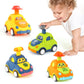 Qsonsell Car Toys For Toddlers 1-3 One Year Old Boy Birthday Gift For Boys Girls Pull Back City Vehicle Toys Party Favors For Ki