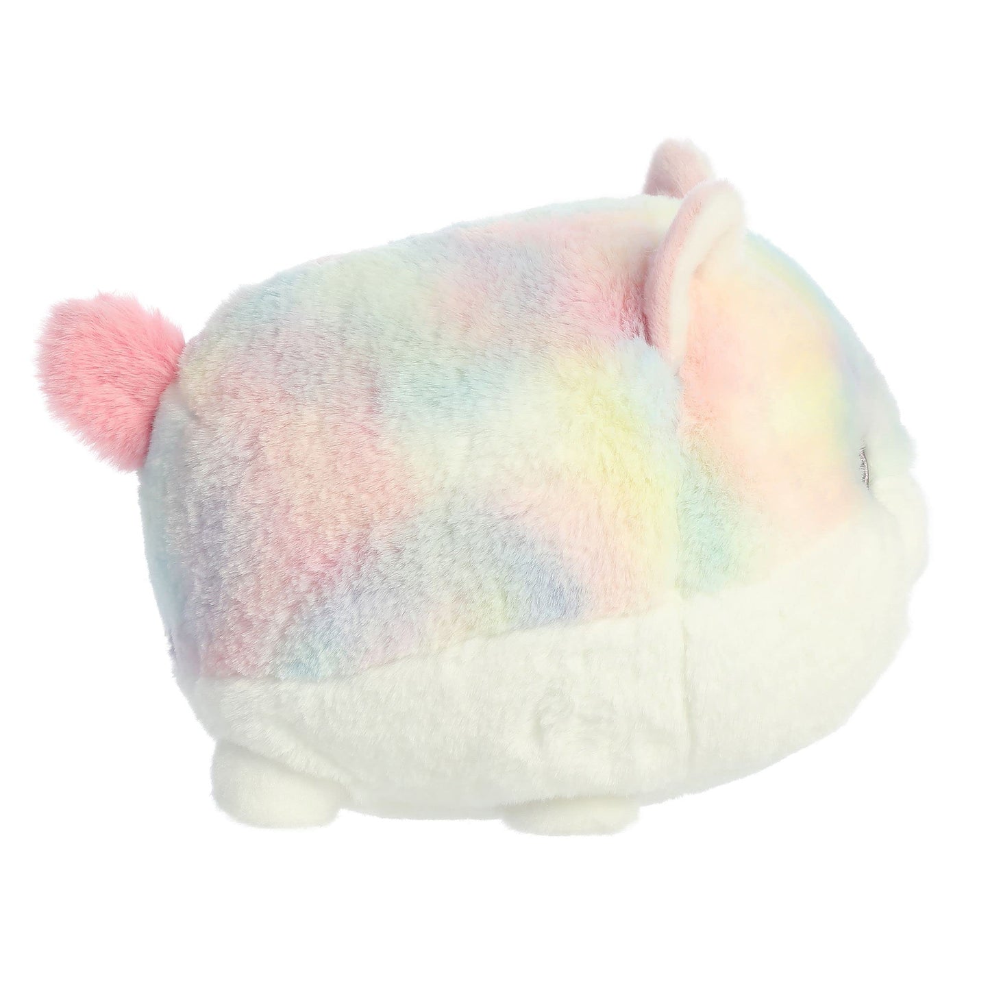 Aurora® Playful Teddy Pets™ Pom Stuffed Animal - Unique Design - Endless Play - Rainbow 9 Inches