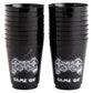 BLUE PANDA Video Game Party Cups for Kids Birthday (16 oz, Black, 16 Pack)