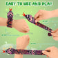 WhistenFla 16Pcs Snake Slap Bracelets, Reptile Party Favors Snake Snap Bracelet Fuzzy Animal Slap on Bracelet for Kids Reptile B