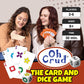 Oh Crud Card And Dice Game, Family Game For 2-6 Players, Adults, Teens, Kids, Easy-To-Learn, Strategy, Great For Friends And Families - Ghetti Games