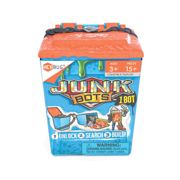 Hexbug 480-6841 Junkbots-Trash Bin Assortment Kit-Surprise Every Box Lol With Boys And Girls-Alien Powered Toys For Kids-24+ Pie