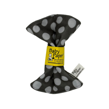 Baby Paper Original Crinkle Teether And Sensory Toy For Babies And Infants | Gray Dot | Non-Toxic, Washable | Great For Baby Sho