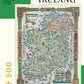 Pomegranate 500-Piece Jigsaw Puzzle - Story Map of Ireland, Plastic Material, Model AA852