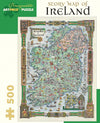Pomegranate 500-Piece Jigsaw Puzzle - Story Map of Ireland, Plastic Material, Model AA852