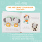 Baby Twins Gift Set - Keepsake Book & 2 Plush Elephant Rattles