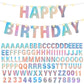 Taobary 112 Pcs Christmas Diy Glitter Customizable Banner Kit Custom Banner Including 107 Letters And Numbers 3 Rope And 2 Light