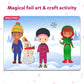 Skillmatics Foil Fun Dress Up Art Kit - Multicolor, Medium, DIY Creative Activity for Kids Ages 4-9, Model SKILL466FFDU