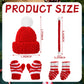 12 Pcs Christmas Elf Accessories Clothes For Elf Doll Christmas Elf Kit Includes Elf Doll Hats, Socks, Gloves, Scarf Sets For Christmas Elf Dolls Costume Decoration, Doll Is Not Included (Cute Style)