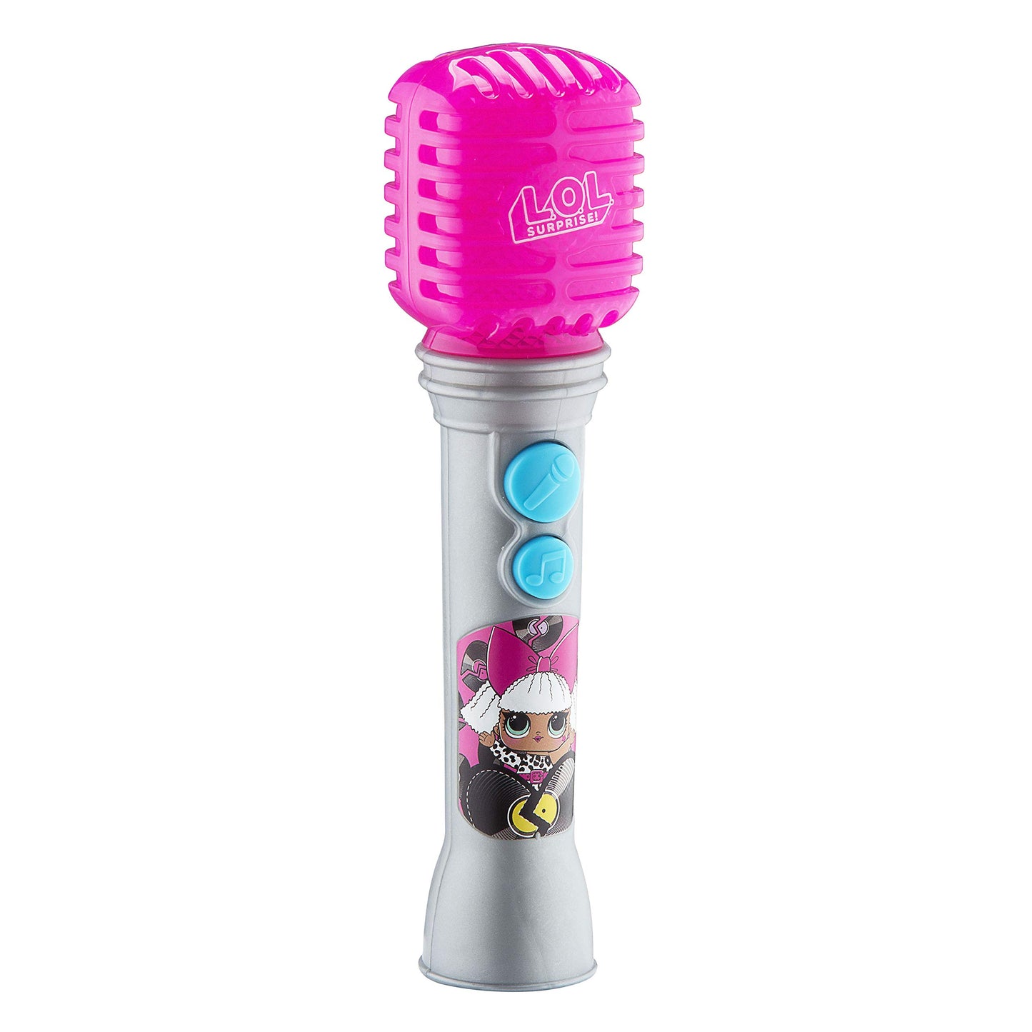 Ekids Lol Surprise Omg Remix Toy Microphone For Kids With Built In Music And Flashing Lights, Musical Toy Designed For Fans Of Lol Surprise Toys For Girls Pink Small