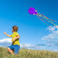 Simxkai Octopus Kite for Kids & Adults, Easy to Fly for Beginner Boys & Girls, 28*158 Large Soft 3D Beach(Purple)