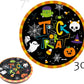 Serves 30 Complete Party Pack Cute Halloween Monsters And Ghosts 9' Dinner Paper Plates 7' Dessert Paper Plates 9 Oz Cups 3 Ply Napkins 2 Table Cover Banner Party Decorations Party Supplies