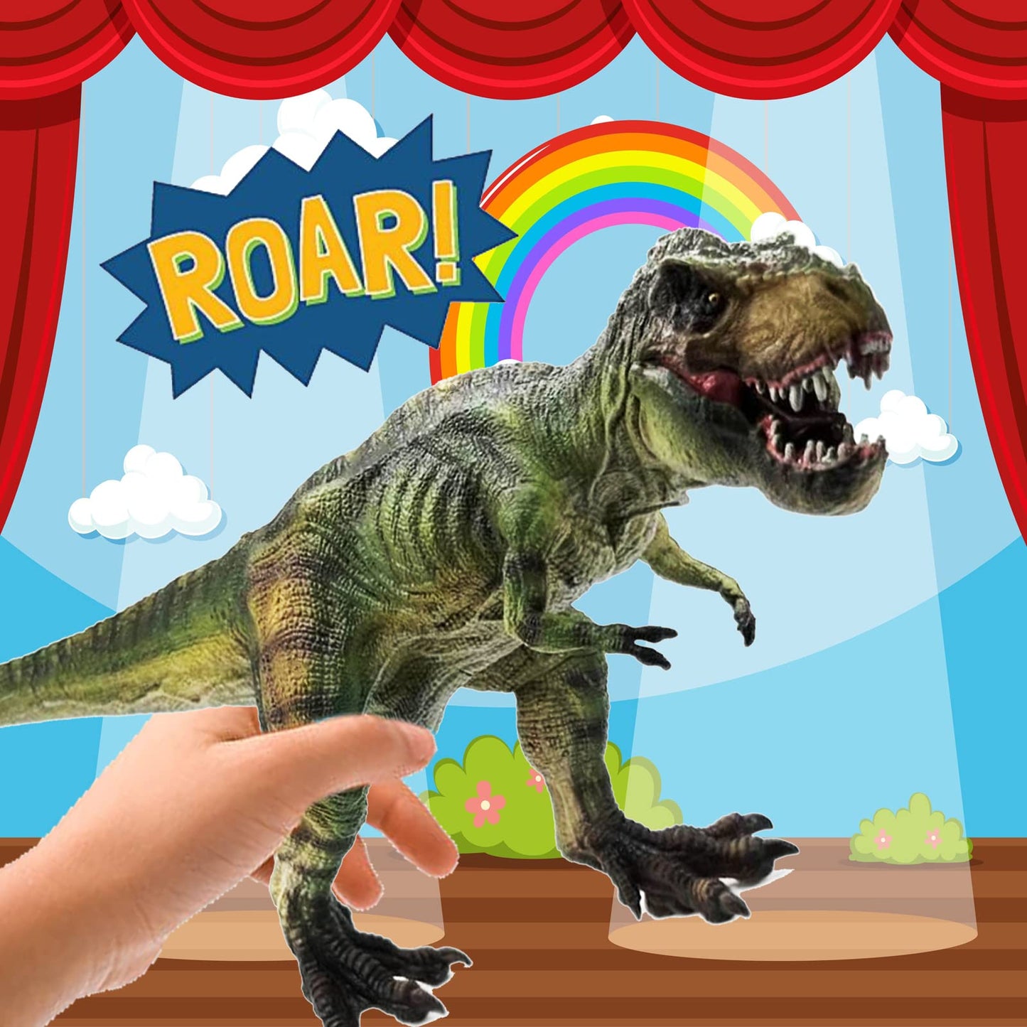 Gemini&Genius Tyrannosaurus Rex Toy, Realistic T-Rex Dinosaur With Moveable Jaw, Dino Toy Figure Great Gift, Collection, Cake Topper And Decor For Kids, Perfect For Custom Scenery Dioramas