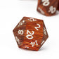 Hddais 7Pcs Polyhedral Dice Set D&D, Rpg Dnd Wood Dice Set For Dungeons And Dragons Role Playing Games (Red Brown Striped)