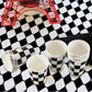 100 Pieces Checkered Cups 9 Oz Checkered Paper Flag Race Car Cups Party Supplies Black And White Cups Bulk Disposable Beverage C