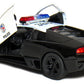 KiNSMART Lamborghini Murcielago LP640 1:36 Scale 5 Die Cast Model Super Sports Car Toy (Black Police)