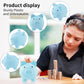 Extra Large Piggy Bank,Coin Bank For Boys And Girls,Unbreakable Plastic Money Bank,Cute Pig Money Box,Practical Gifts For Birthday, Festival, Baby Shower(Blue)