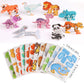 CCINEE 25 Pcs Educational 3D Cartoon Puzzles for Kids,3D Animal Learning Educational Paper Puzzle Game for DIY Crafts Gifts